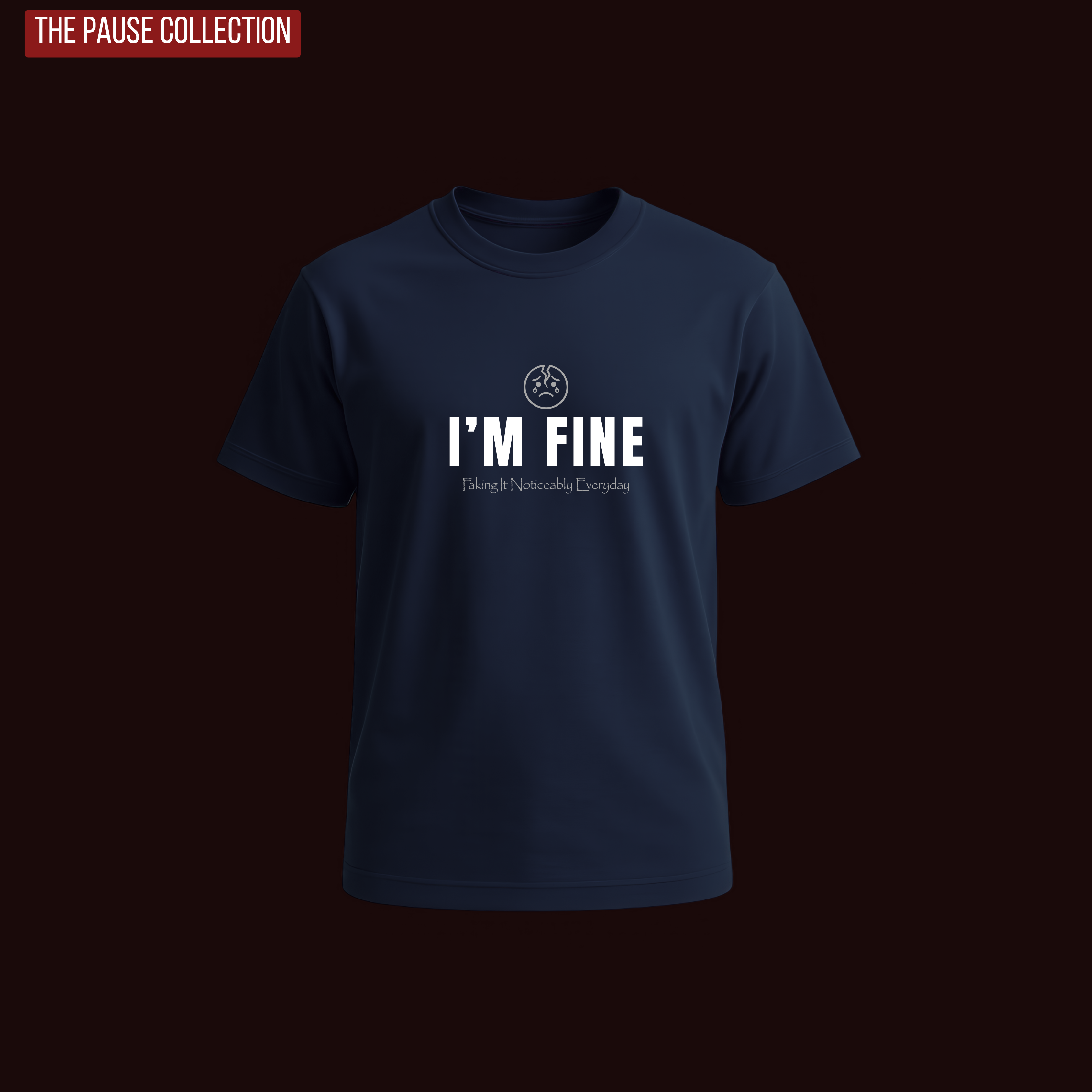 Dark graphic t-shirt with bold "Pause. Protect. Prevail." text, featured as the collection image for The PAUSE Collection by Tactical Pause Apparel — off-duty apparel for veterans and first responders