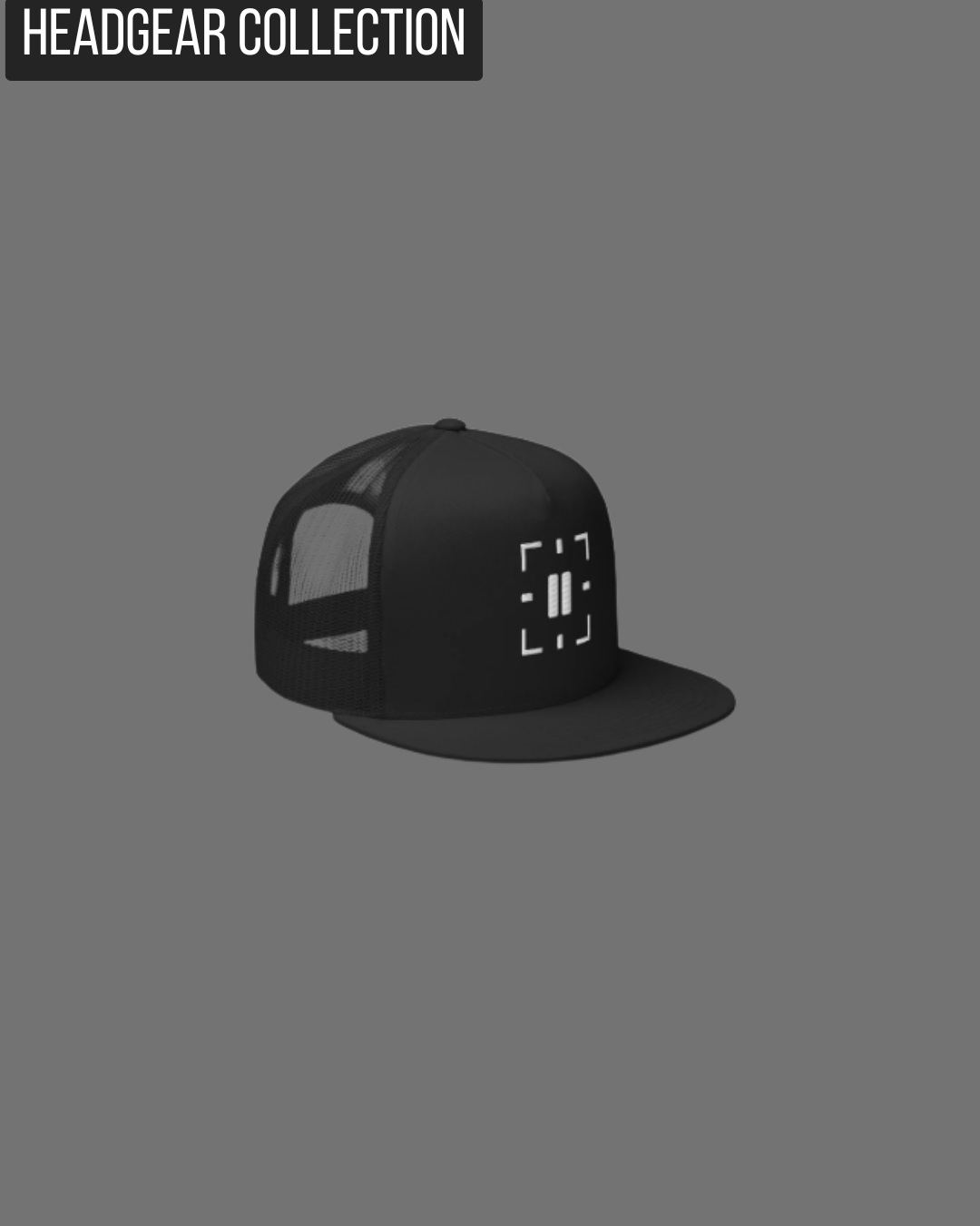 Black Trucker Hat with Tactical Pause Apparel Logo_ The headgear collection.