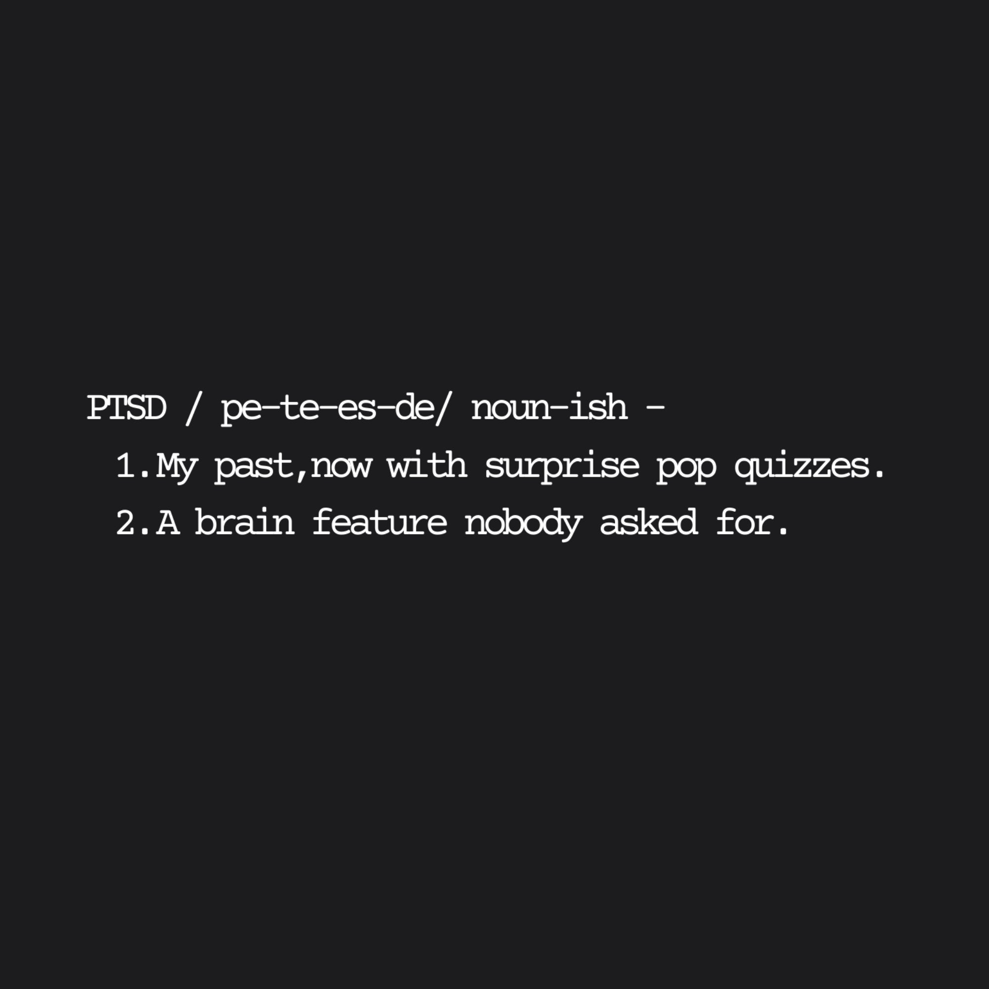 PTSD Definition T-Shirt Tee