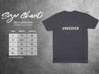 Unisex Next Level 6210 CVC t-shirt size chart with length and width measurements.
