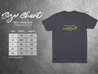 Next Level 6210 t-shirt size chart and t-shirt with "Threat Assessment Loading" graphic.