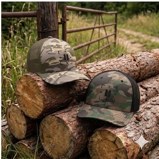Headgear | Embroidered Camo Trucker Hat