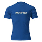 I REMAIN UNBROKEN royal blue t-shirt | Tactical Pause Apparel