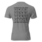 Gray shirt with periodic elements of the grind on the back military edition. Tactical Pause Apparel