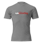 "UNRelenting" graphic tee in Dark Heather Gray, front view — Tactical Pause Apparel
