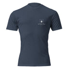 "The Grind | Fire Edition" graphic tee in Midnight Navy, front view — Tactical Pause Apparel