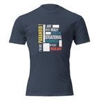 "I'm Not Paranoid" graphic tee in Midnight Navy, front view — Tactical Pause Apparel