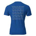 "The Grind | Vet Edition" graphic tee in Royal Blue, back view — Tactical Pause Apparel