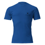 Royal blue shirt with tactical pause apparel logo on the front and periodic elements of the grind on the back dispatcher edition. Tactical Pause Apparel