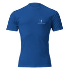 "The Grind | LEO Edition" graphic tee in Royal Blue, front view — Tactical Pause Apparel