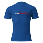 "UNRelenting" graphic tee in Royal Blue, front view — Tactical Pause Apparel