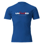"UNDefeated" graphic tee in Royal Blue, front view — Tactical Pause Apparel
